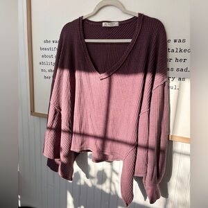 FREE PEOPLE oversized flowy top